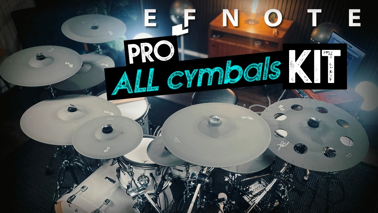 EFNOTE Pro e-drum kit with ALL available e-cymbal models