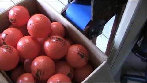 PALPROM SA   VID009   TWO COLOR PAD PRINT ON PLASTIC MINI BALLS