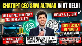 ChatGPT CEO Sam Altman at IIT Delhi | Will AI Take Our Jobs?🔥