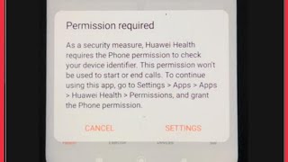 Huawei Health App Fix  permission required Problem Solve screenshot 4