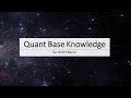 How to become a quant core topics