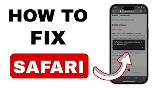 How To Fix Safari Could not install a profile due to an unknown error  iPhone (FULL GUIDE 2024)