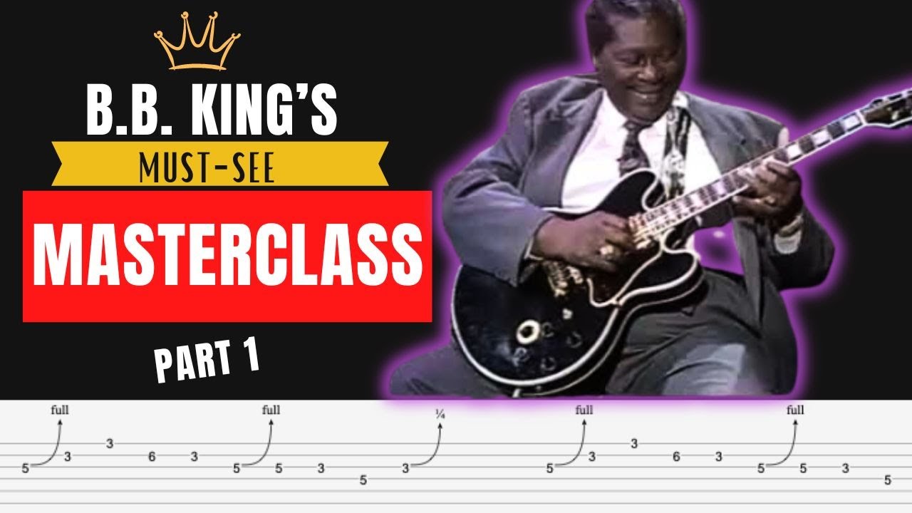 B.B. King Masterclass Part 1: Origin of vibrato, T-Bone Walker, Dom9 Chord tricks and more