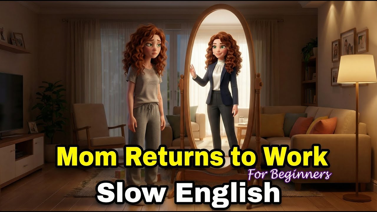 Mom Returns to Work After 5 Years | Easy English Listening Story for Beginners (A2 Level)