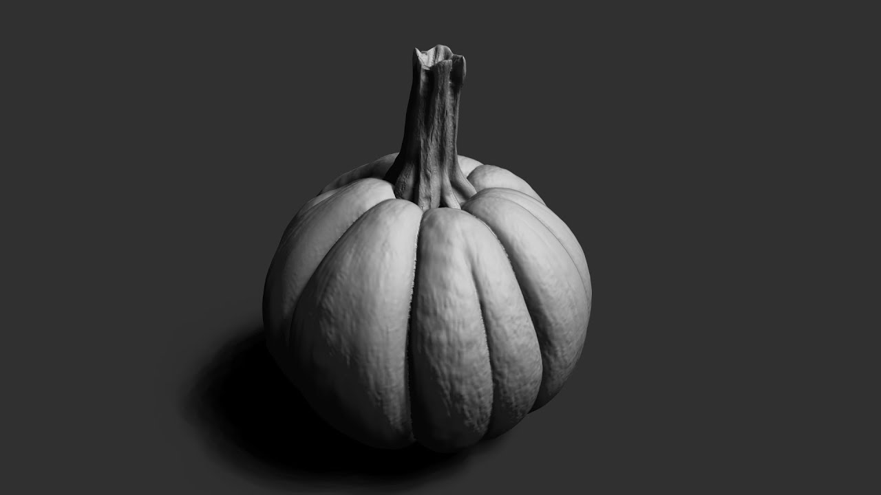 Zbrush Tutorial - Pumpkin sculpt part 1
