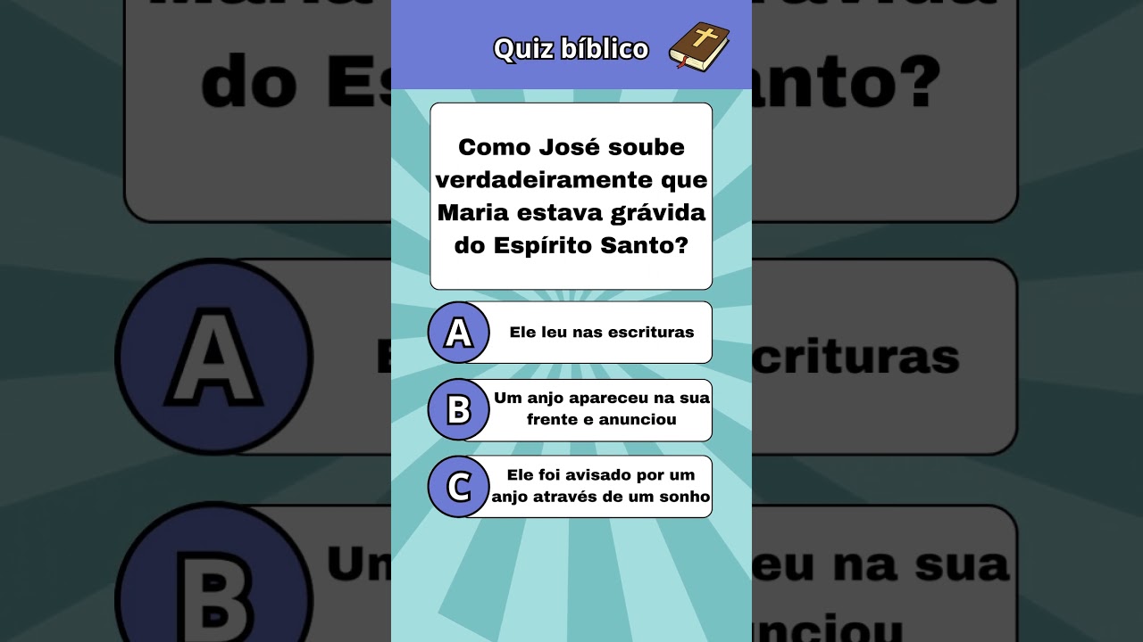 Quiz Bíblico - Mais uma pergunta fácil para exercitar seus conhecimentos  bíblicos. . . #quizbiblico #quiz #biblia #mensagem #perguntas #jesus #deus  #igscomproposito