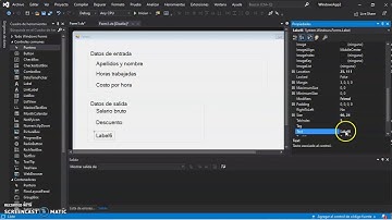 Manejo de VB 2019 Básico. Practica 16. Calculo de nomina. 1ra. parte