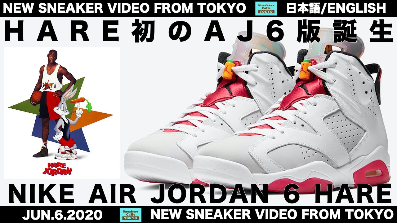 HARE初のAJ6版誕生 ナイキ エアジョーダン6 ヘア ニュートラルグレー 