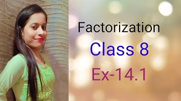 Ex -14.1 Q 1 Chapter 14 Factorization class 8 Maths | Ncert | cbse Board