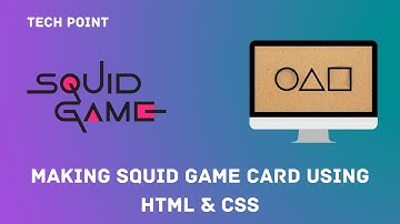 Squid Game Card Design Using HTML & CSS