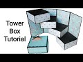 Tower Gift Box Card Tutorial | Stepper Box Card Tutorial | Ladder Box Tutorial | By Crafts Space