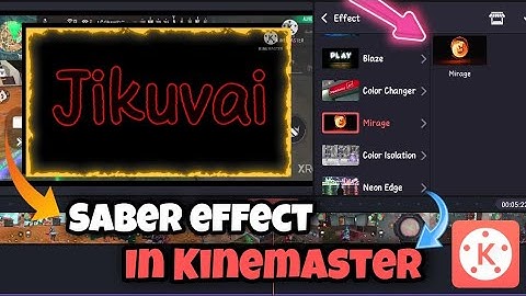 How To Make Perfect Saber Effect Only in kinemaster |make Saber Effect Using Kinemaster | jikuvai yt