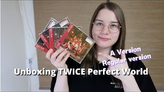 Opening TWICE Perfect World Albums Version A &amp; Regular Version