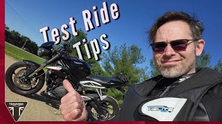 How to Test Ride a Motorcycle: Quick Test Ride Checklist | 2018 Street Triple 765