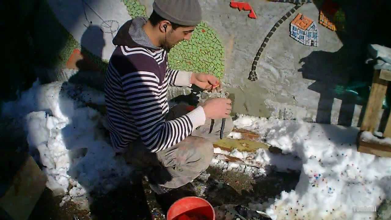 Mosaïque géante - Ste-Croix - Balcon du Jura vaudois - Embellimur - Partie 2/3 - Giant mosaic