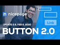 Nicepage 2.6 - Button 2.0, Header and Footer Editing in WordPress and Joomla