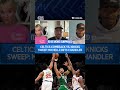 Michelle Beadle BETS Chandler Parsons That Knicks Will SWEEP Celtics! 🧹