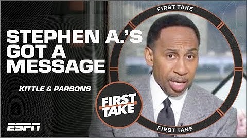 Stephen A. HAS A MESSAGE for George Kittle & Micah Parsons 🤠 | First Take