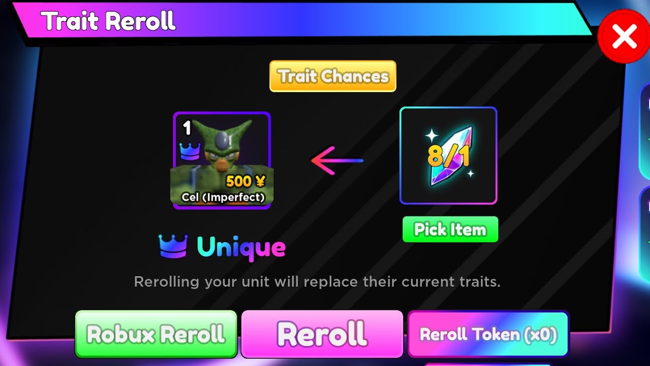 Anime Adventure : getting unique on cel💀