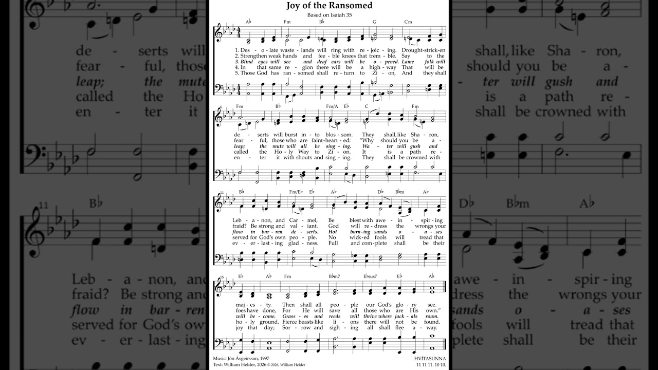 Joy of the Ransomed - Isaiah 35 - HVÍTASUNNA