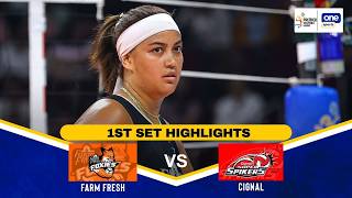 FARM FRESH vs CIGNAL | SET 1 HIGHLIGHTS | 2026 PVL ALL-FILIPINO CONFERENCE | APR 11, 2026 screenshot 1