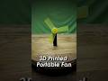 3D Printed Portable Fan #3dprinting #shorts