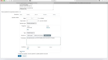 LaMetric Zabbix Action create