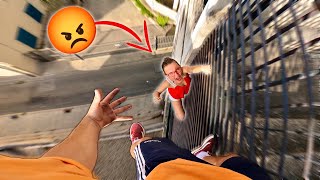 ESCAPING ANGRY MOM (Epic Parkour Chase on Rooftop)