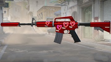 CS2 Updated MOUZ Paris Holo Sticker - M4A1 Hot Rod + 4x Mouz Paris Holo Craft