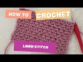 🧶💖How to Crochet the Linen Stitch: Easy and Fun 2 Row Repeat Stitch Pattern 💖🧶