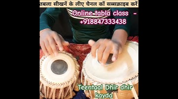 Teentaal Dhir dhir kayda lesson ll fully tutorial ll learn Tabla ll @Ramdhinpandit108