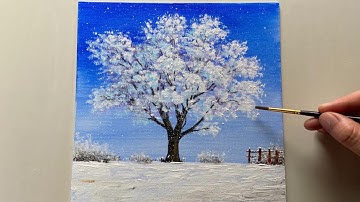 Easy Winter Scene To Paint