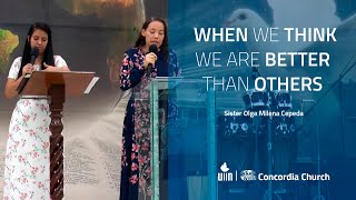 13022019 When We Think We are Better Than Others (Sister Olga Cepeda)
