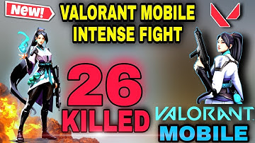 Valorant Mobile Intense Fight | Valorant Mobile Rush Gameplay | Project M New intense Fight