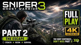 Sniper Ghost Warrior 3 Campaign PART 2 – Stealth &amp; Sniper Action (4K)