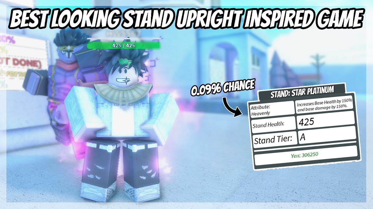 Playing Another UPCOMING Stand Upright Inspired Roblox JOJO Game And It  Looks AWESOME! - BiliBili