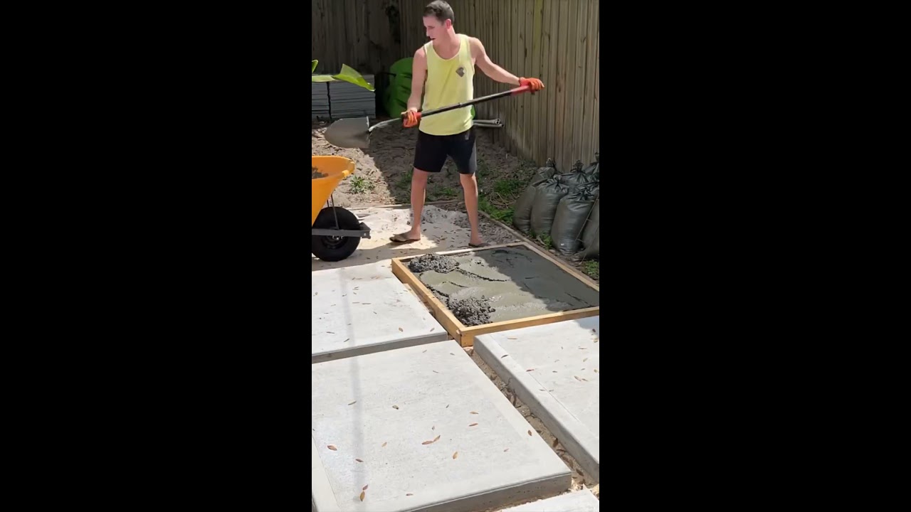 Pour A Concrete Slab DIY Shorts