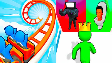 Runner Coaster vs Giant Rush 💥🎢 Satisfying Levels Gameplay Walkthrough Android iOS BP7M