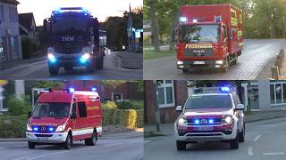 Großbrand In Ratzeburg Einsatzfahrten Von Feuerwehr Und Thw Zum Großeinsatz In Ratzeburg