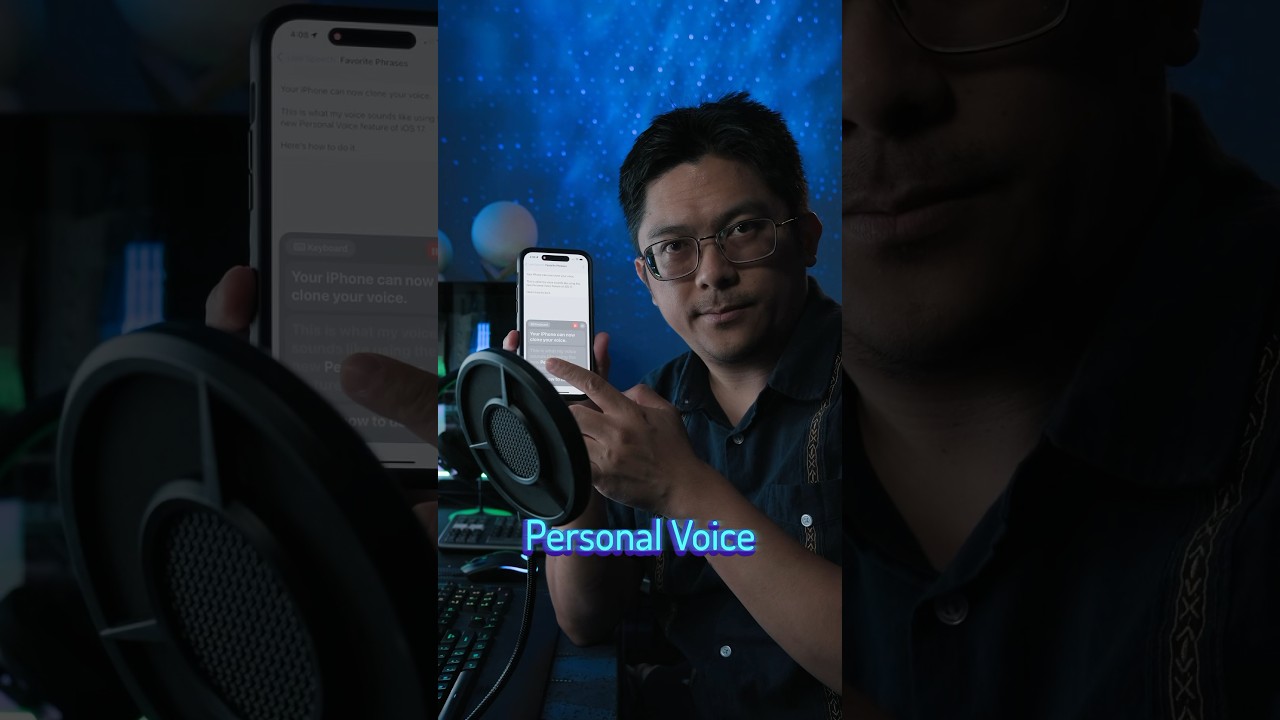 #PersonalVoice is a new feature from #iOS17 that can clone your voice. #iPhone