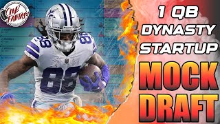 2024 Dynasty Fantasy Football Startup Mock Draft | 1 QB