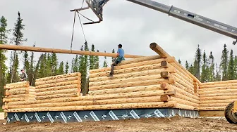 Teen Builders Take on an Alaska Log Home - 2900 SQ FT