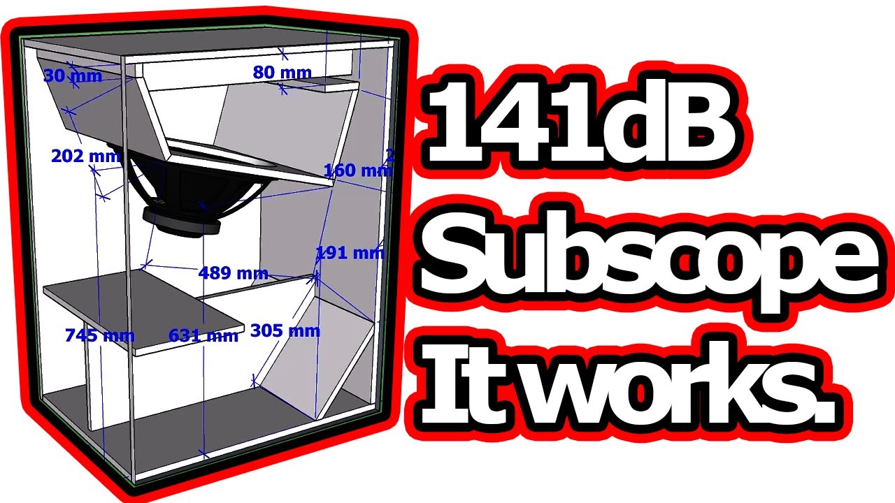 I modified a 18" Subscope to play LOUDEST IN OUTDOOR 141dB