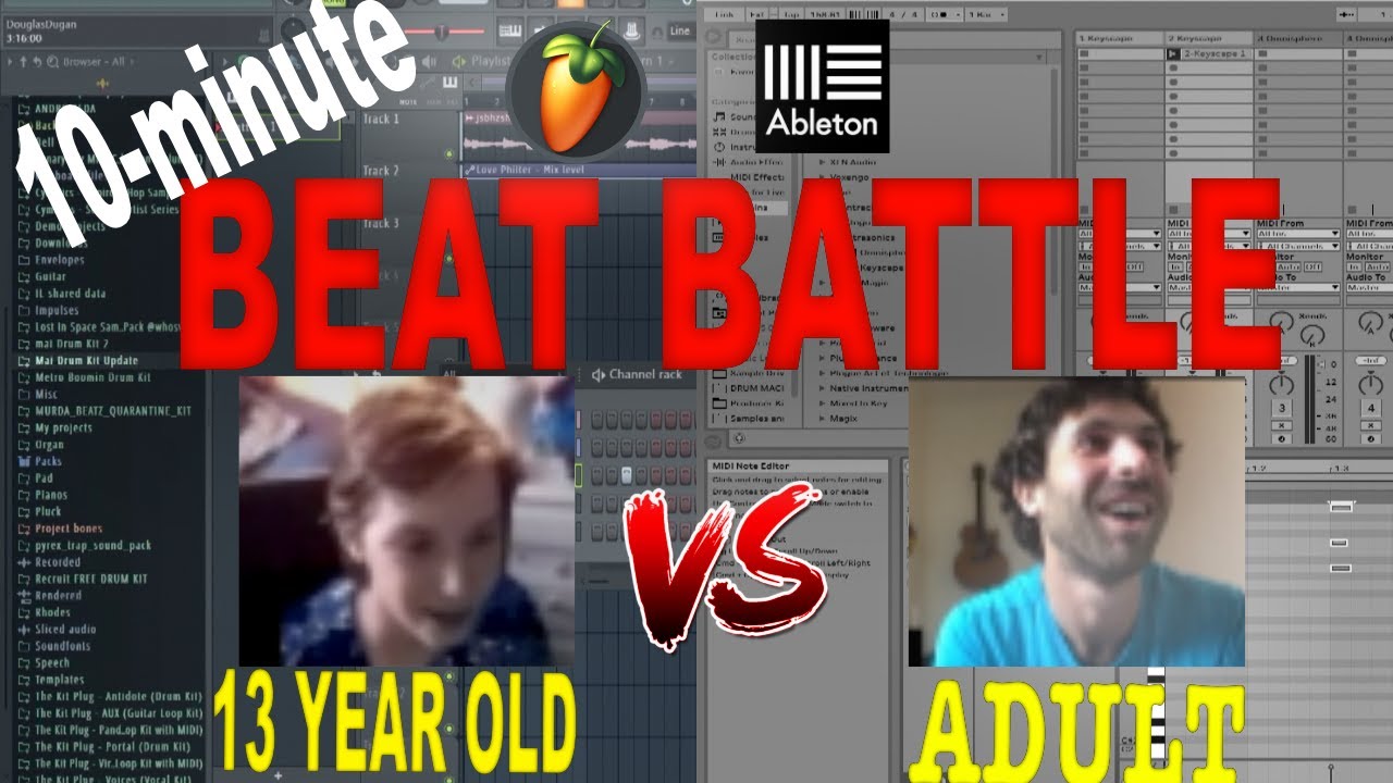 Beat Battle | Pre-Teen Challenges Adult to 10 Minute Beat Challenge ...
