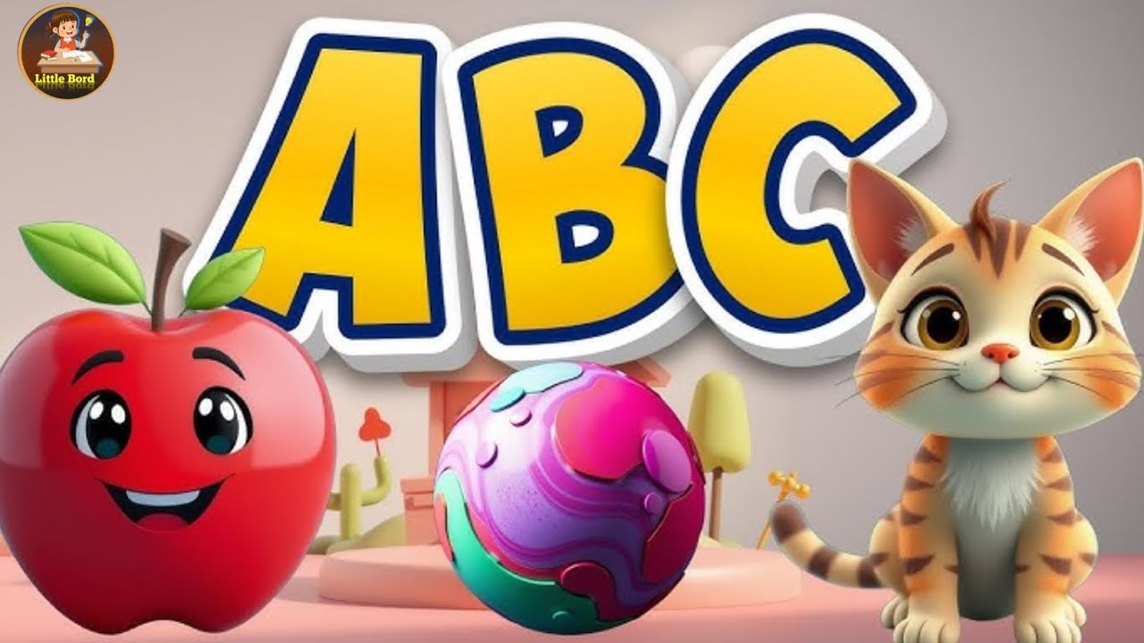 A for apple b for ball | abcd rhymes video | ABCD learning | alphabets ...