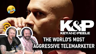 Key \& Peele - The World’s Most Aggressive Telemarketer REACTION!! | OFFICE BLOKES REACT!!