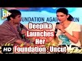 Deepika Padukone Launches Live Love Laugh Foundation Event Uncut