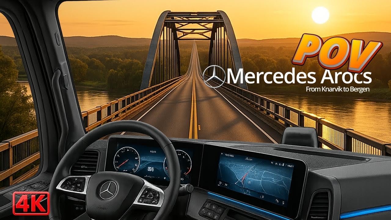 4k-POV- Mercedes Arocs - From Kanrvik to Bergen - NORWAY
