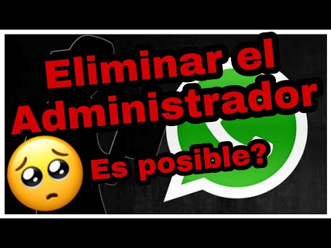 Vídeo: Com Eliminar Un Administrador De Grup