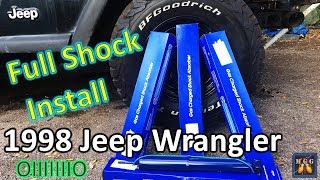 In Depth Install | Replace Front and Rear Shocks on a Jeep Wrangler TJ -  YouTube